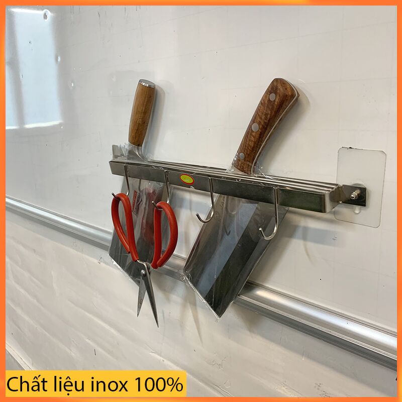 Giá cài dao thớt đa năng chất liệu inox 304 toàn phần có móc treo,hàng bền đẹp đảm bảo không han gỉ  Gelife SRV00975