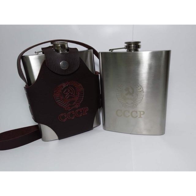 Bình rượu inox cccp truyền thống 1.5l đi chơi, du lịch