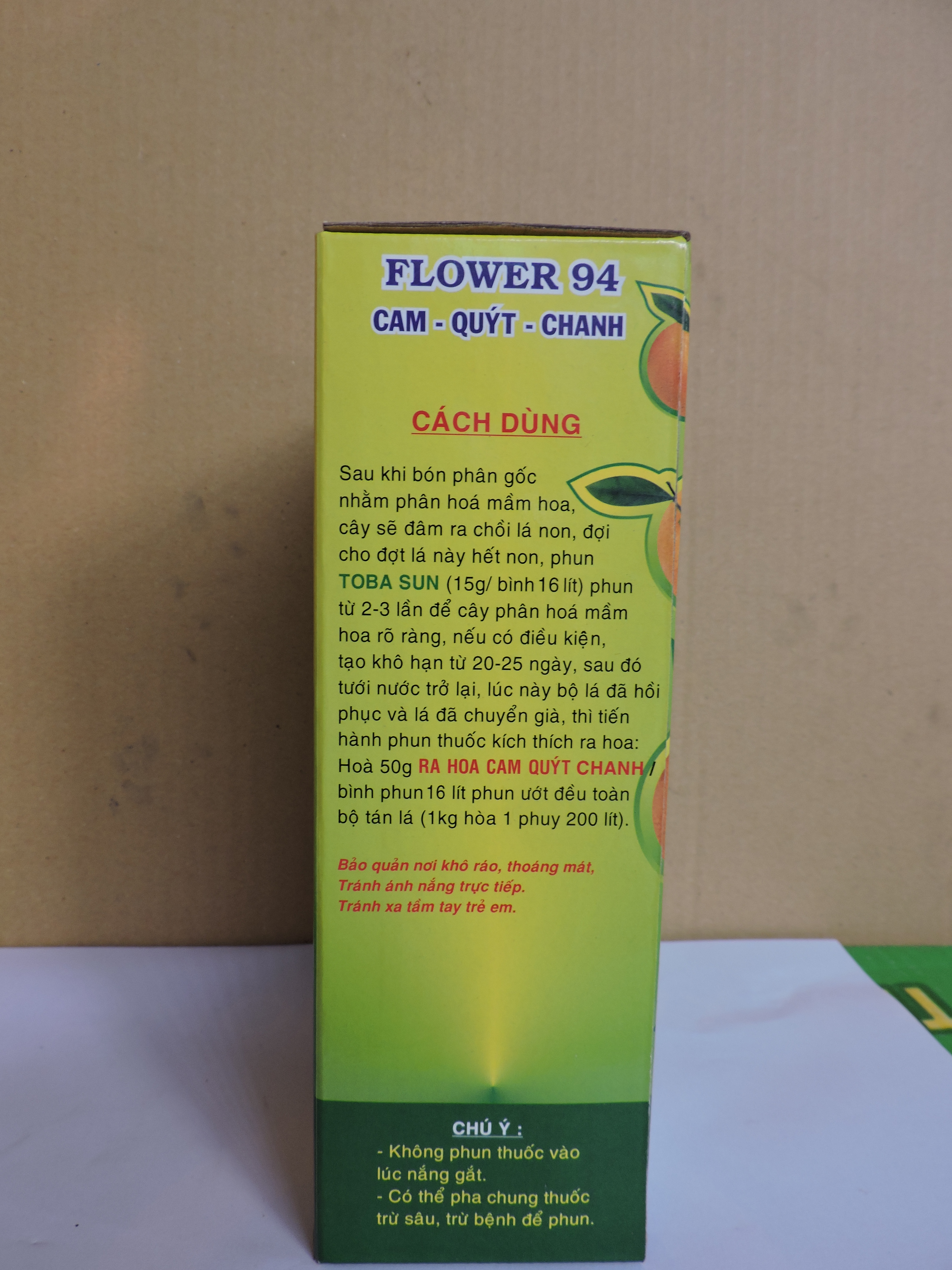 Phân Bón Lá Vi Lượng Có Chất Điều Hòa Sinh Trưởng, Phân Bón TOBA RA HOA FLOWER 94 CHUYÊN DÙNG RA HOA CAM - QUÝT -CHANH, CÂY CÓ MÚI