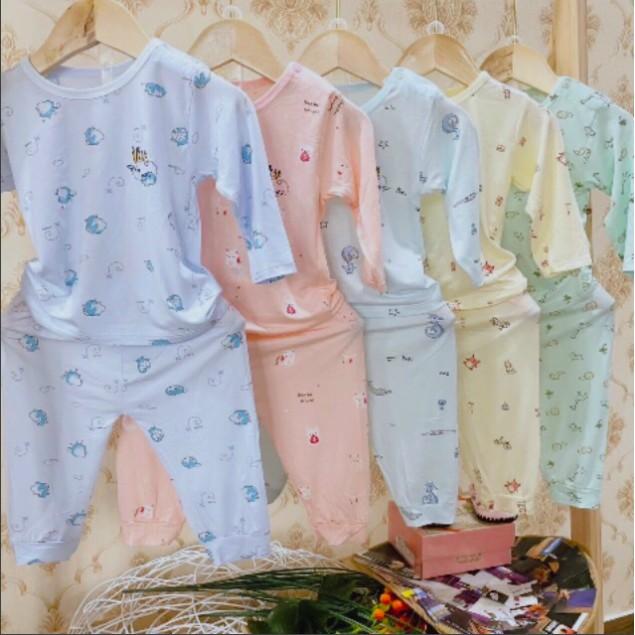 Bộ quần áo dài tay thu đông cho bé từ 0-15 tháng tuổi