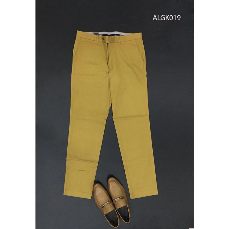 Quần kaki nam quần thô màu vàng chuẩn Form Slimfit chất liệu kaki bền đẹp cao cấp co giãn tốt tôn dáng  ALIGRO ALGK019