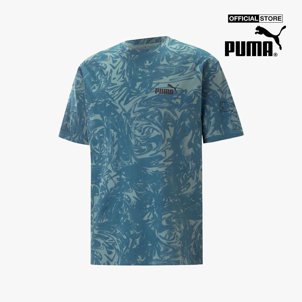 PUMA - Áo thun nam cổ tròn tay ngắn POWER Printed673397