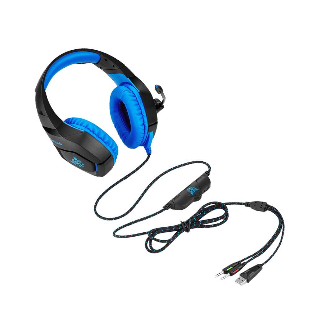 Stereo Bass Surround Gaming Headset with Mic for PC