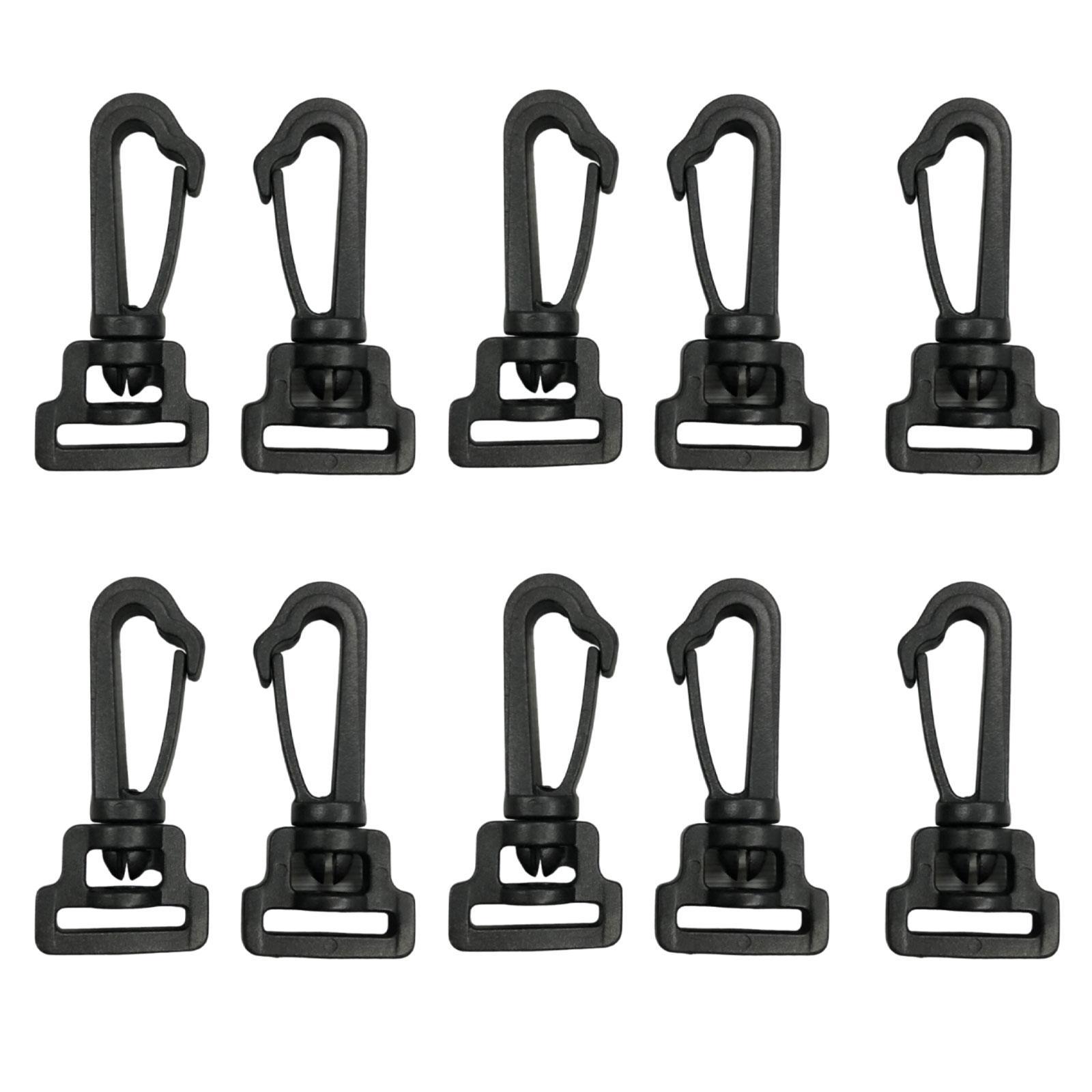 10x Swivel Snap Hook Webbing Strap Buckle for Purse Hardware Luggage Straps