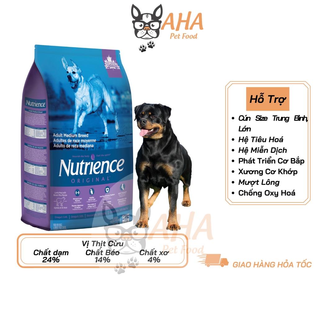 Thức Ăn Cho Chó Rottweiler Nutrience Original Bao 5kg Hỗ Trợ Xương Cơ Khớp - Thịt Cừu, Rau Củ, Trái Cây