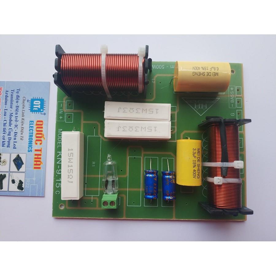 Board phân tần 2 đường tiếng công suất 500w