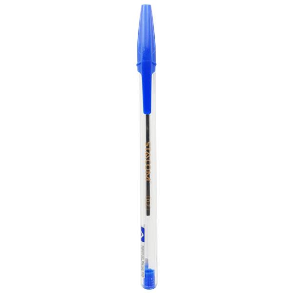 Bút Bi 0.7 mm Ballpoint Pen Thân Trong - Nắp Gài - Stacom BP2017 - Mực Xanh