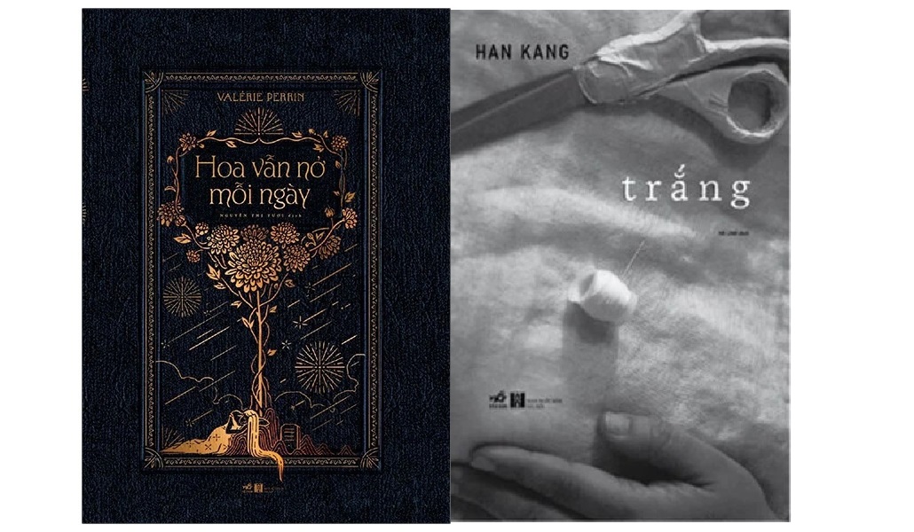 Combo TRẮNG (HAN KANG) NOBEL VĂN CHƯƠNG 2024 + HOA VẪN NỞ MỖI NGÀY (Valérie Perrin) SÁCH VĂN HỌC KINH ĐIỂN