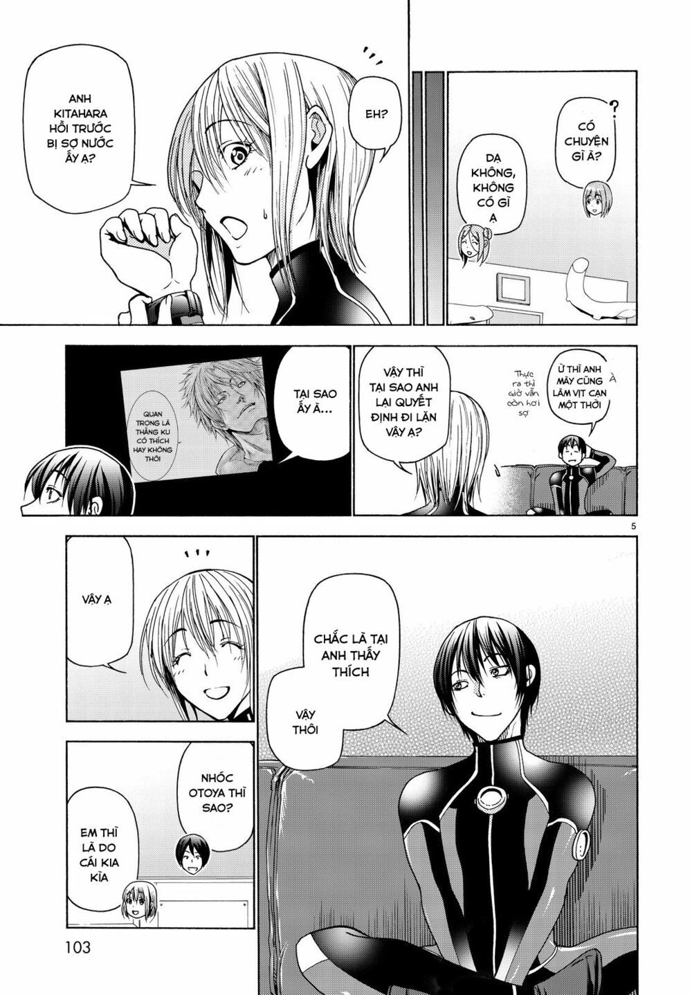 cô gái thích lặn - grand blue chapter 35 5