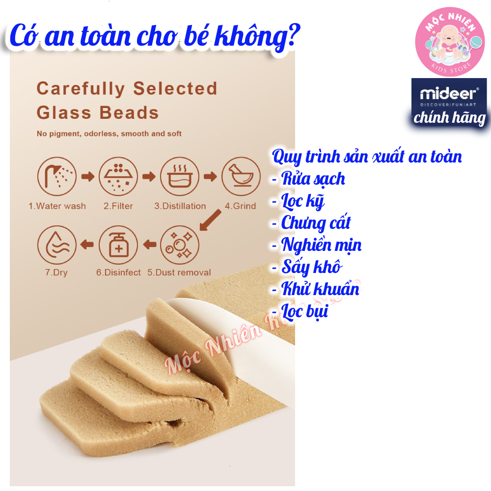 Đồ Chơi Cát Động Lực An Toàn Cho Bé Magic Sand - Thương hiệu Mideer - Dành Cho Bé Từ 3 Tuổi