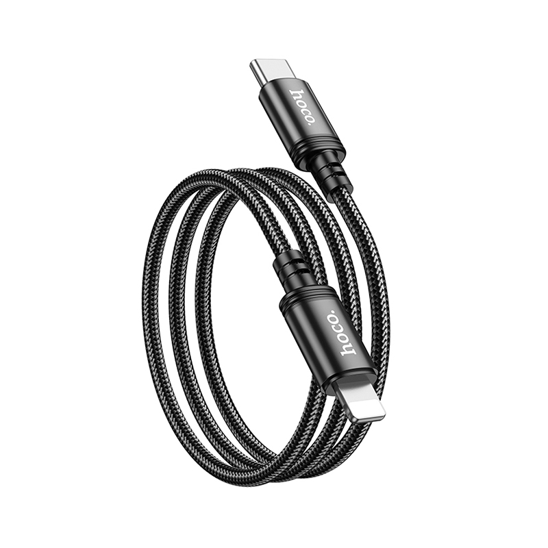 Cáp sạc nhanh PD 20W Type-C to Ln Hoco X89 dài 1m dùng cho iphone 7/8/x/11/12/13 - Hàng Chính Hãng