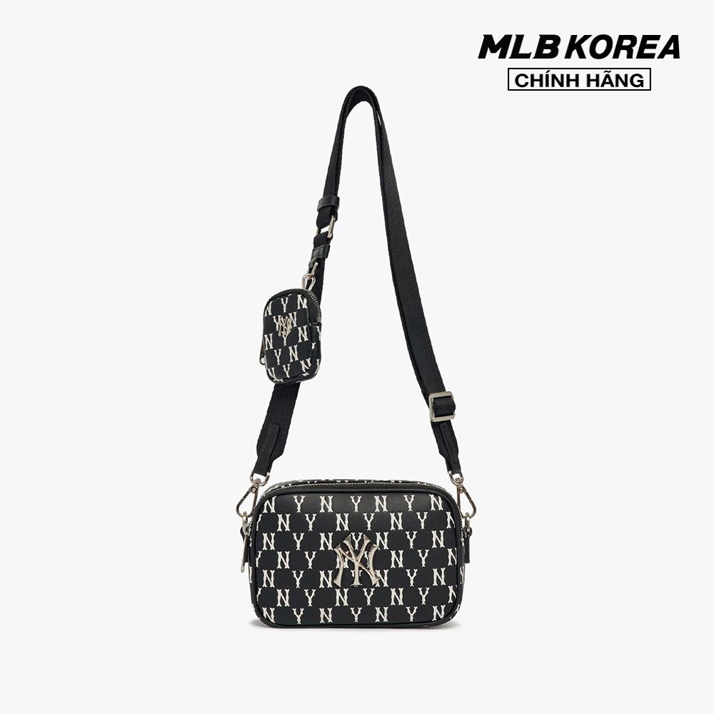 MLB - Túi đeo chéo chữ nhật Classic Monogram PU Emboss Mini 3ACRS092N