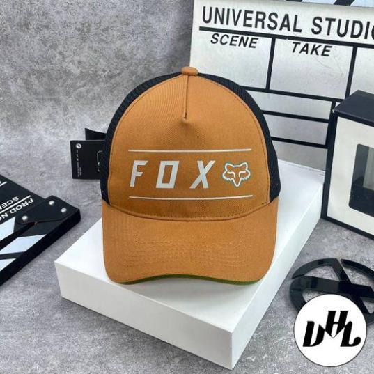 Nón kết nam, mũ lưỡi trai nam nữ Cáo FOX phối lưới vải Kaki đẹp form chuẩn