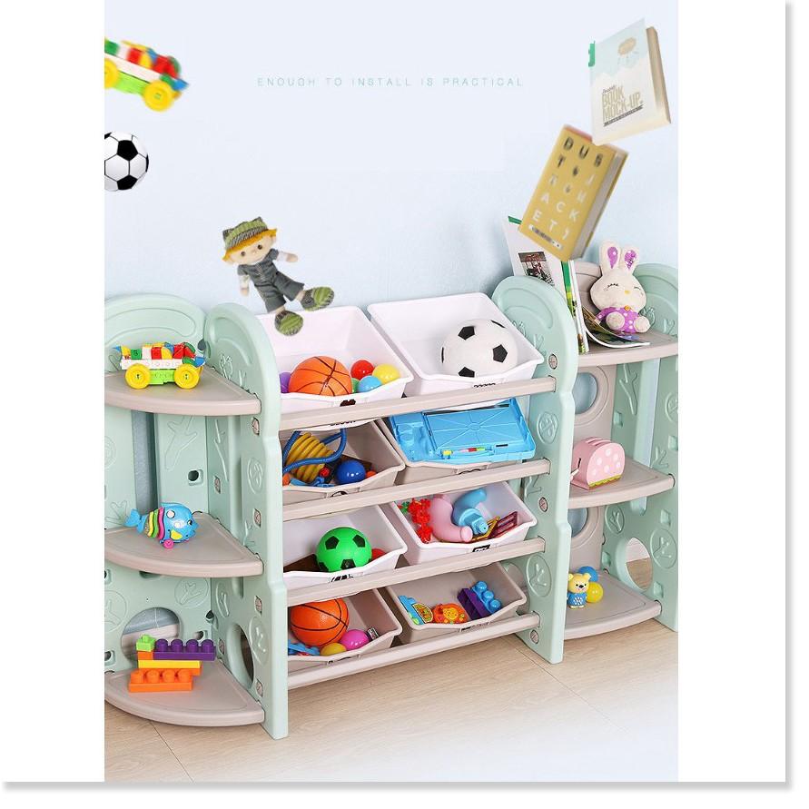 Kệ 3 tầng để đồ chơi và phụ kiện cho bé (Bộ gồm 3 kệ ghép lại như hình) Gia Dụng SG