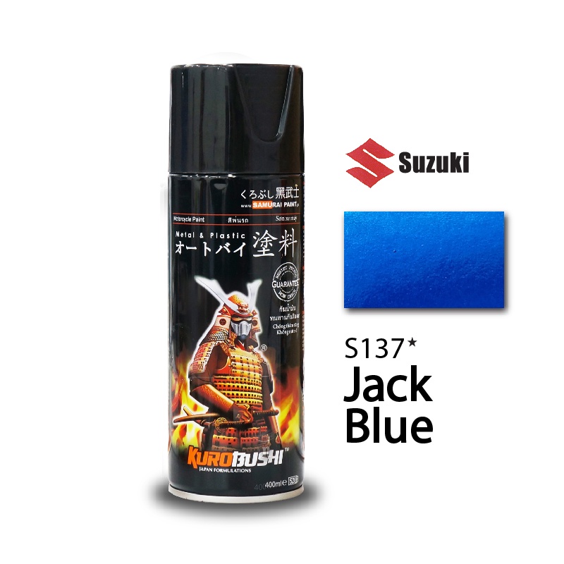 Sơn xịt Samurai Kurobushi - MÀU XANH DƯƠNG Suzuki S137 (400ml)