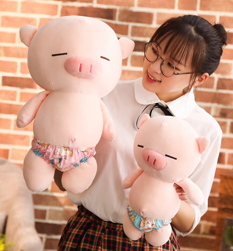 Gấu bông heo mặc quần chip dễ thương siêu bựa, lợn mặc sịp siêu cưng cute (25cm----&gt;70cm) vải miniso 4 chiều co giãn êm ái mềm mại, hàng xịn cao cấp loại 1
