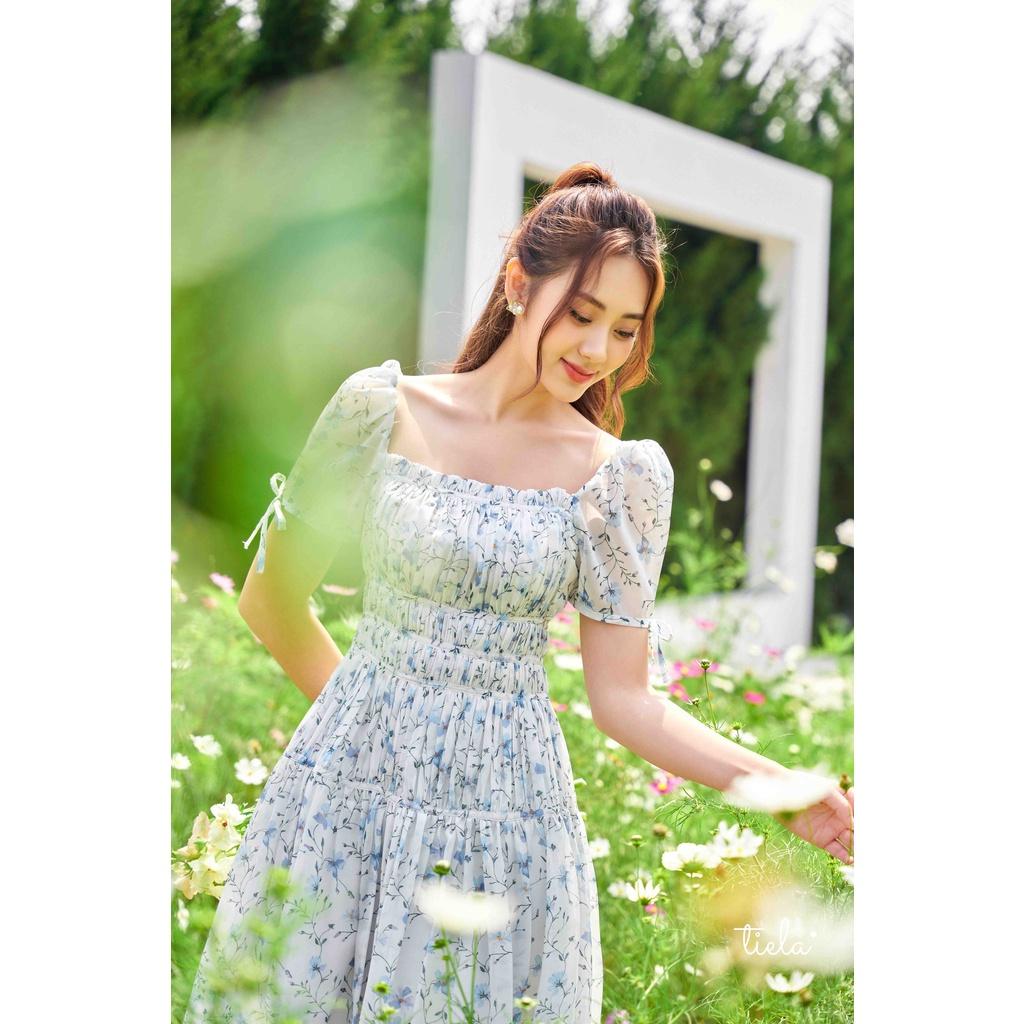 TIELA Đầm váy hoa nhún ngực - Xavia Dress
