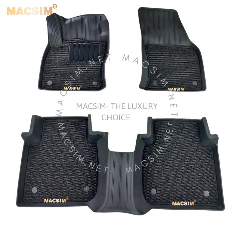 Thảm lót sàn 2 lớp xe ô tô Ford Explorer new 2019+ Nhãn hiệu Macsim 3W chất liệu nhựa TPE đúc khuôn cao cấp - màu đen