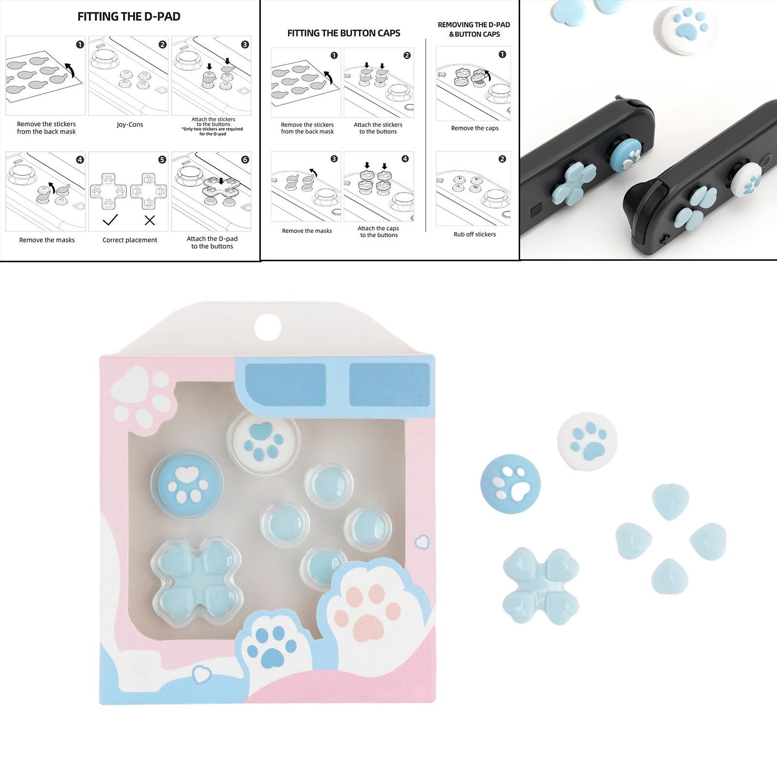 Joystick Protective Cover Soft Silicone Set Close Fit for  Switch