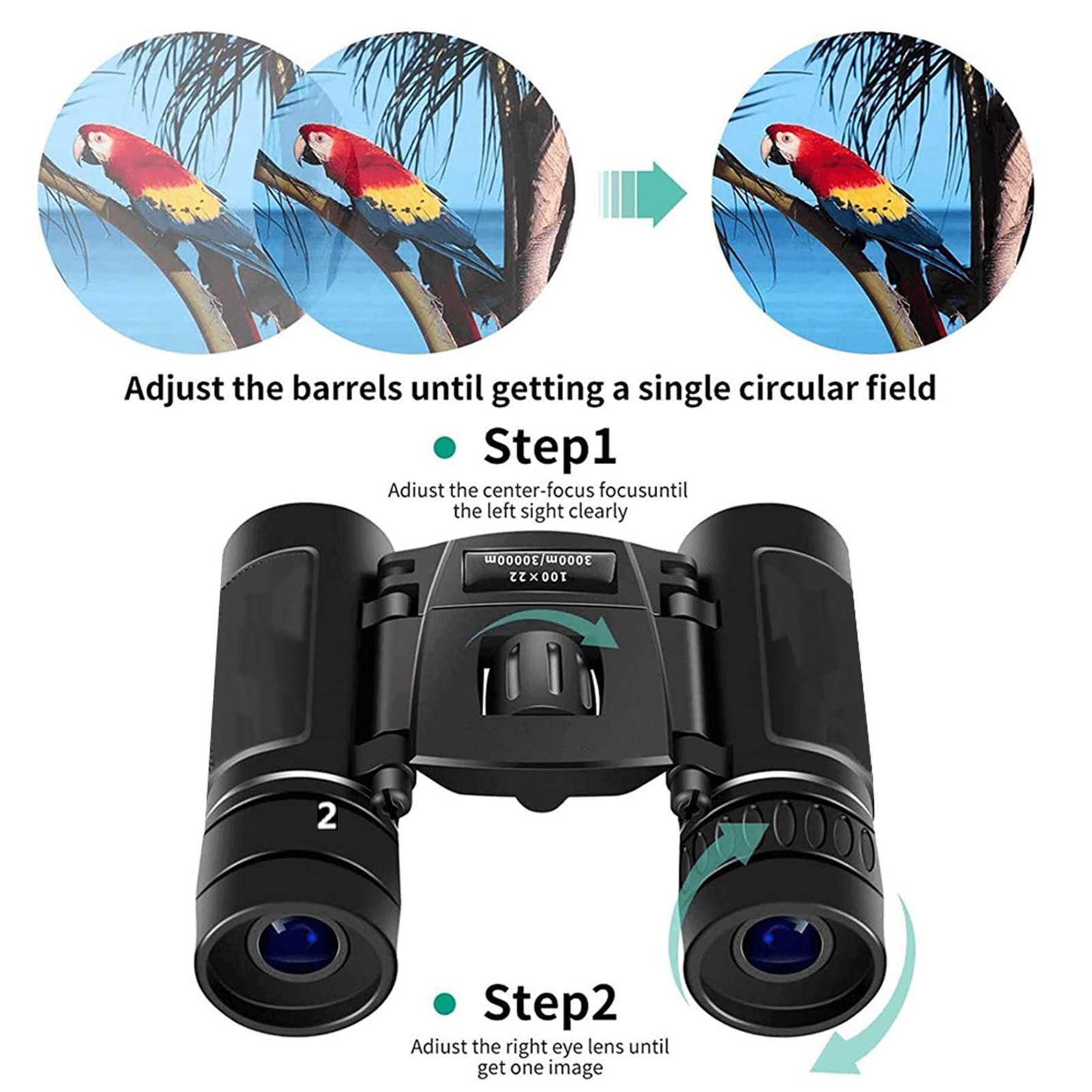 200x25 Binoculars 5000M/50000M Easy Focus Long Distance Binoculars for Adults Kids Bird Watching Sightseeing Theater Hiking Travel