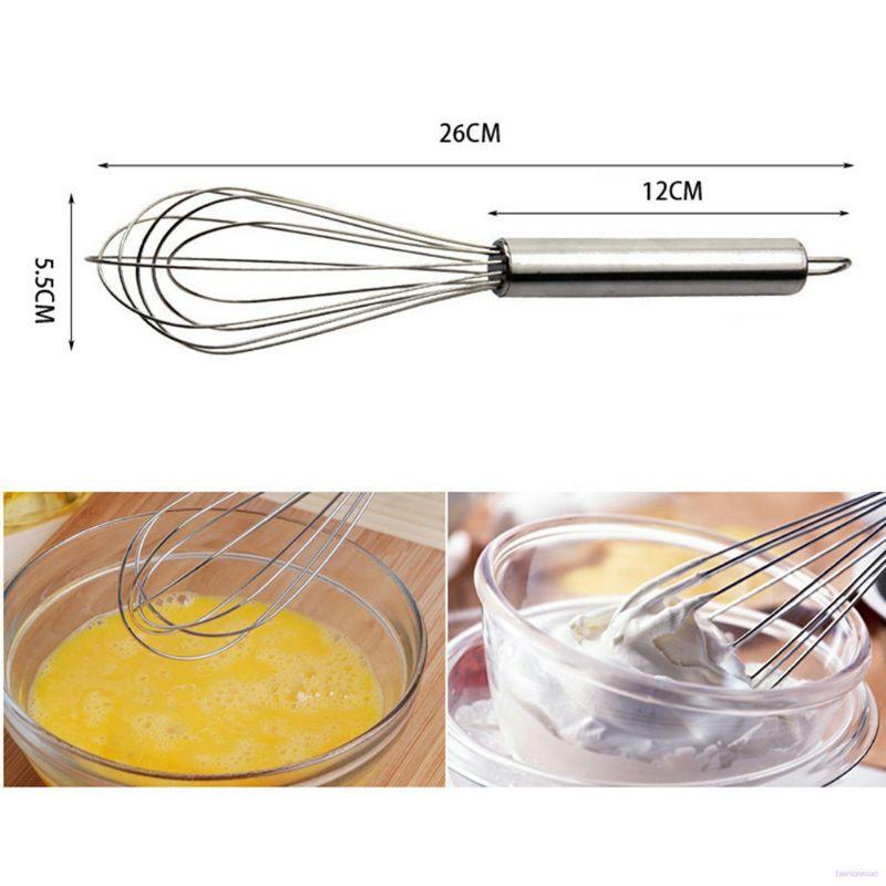 Dụng cụ trộn kem/ đánh trứng bằng thép không gỉ tiện dụng cho nhà bếp