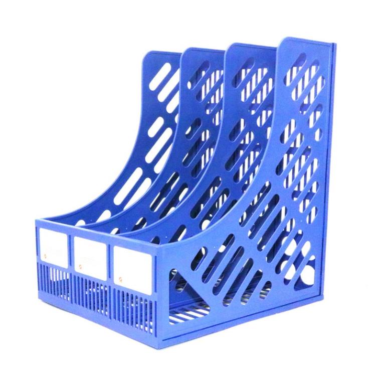 Giá Đựng Tài Liệu Nhựa 3 Ngăn / Giá Rổ Xéo Nhựa 3 Ngăn / Giá Ráp Nhựa 3 Ngăn