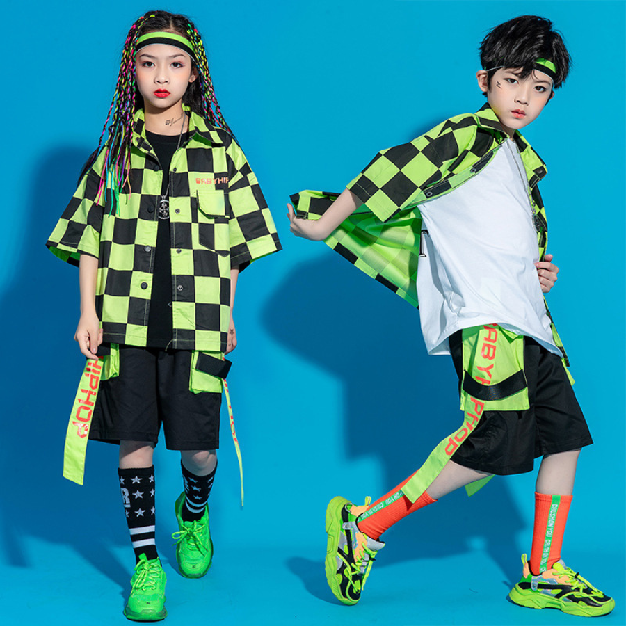 Set Unisex bé trai bé gái phong cách hiphop chất thô BUS005C