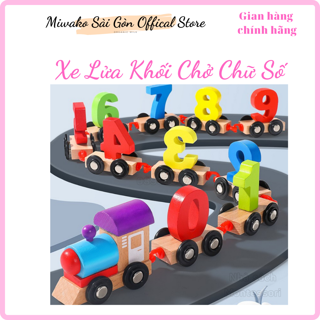 Đồ chơi Xe Lửa Khối Chở Chữ Số