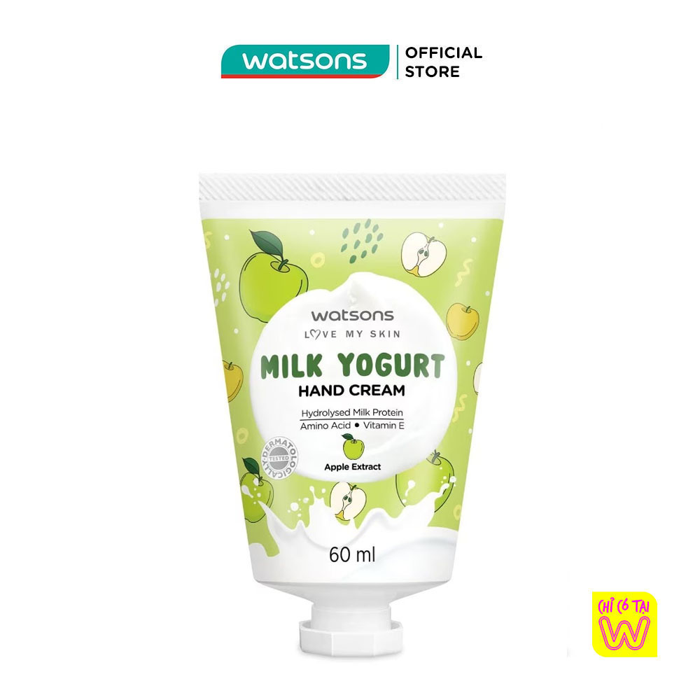 Kem Dưỡng Tay Watsons Milk Yogurt Hương Táo Hand Cream Apple Extract 60ml