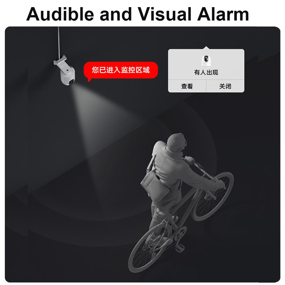 Máy ảnh ngoài trời Xiaomi CW400 2.5K Smart 360 PTZ WiFi CCTV Giám sát video Webcam IP66 Waterproof MI Home Secuirty IP Camera màu: Thêm 64GB TF