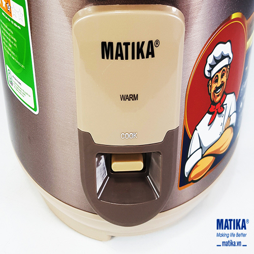 NỒI CƠM ĐIỆN MATIKA MTK-RC1875 DUNG TÍCH 1,8L - HÀNG CHÍNH HÃNG