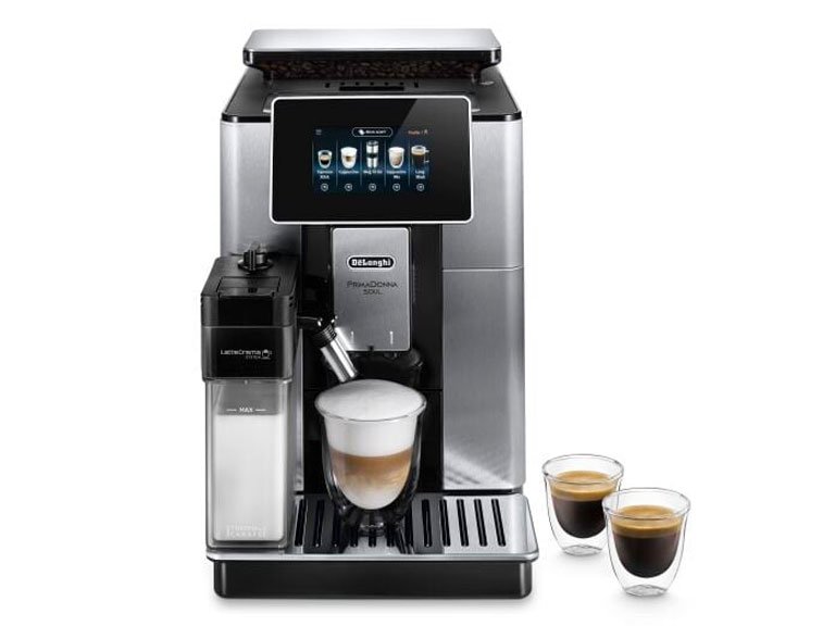 Máy pha cafe Delonghi ECAM610.75.MB - Áp suất bơm : 19 - Điều khiển qua ứng dụng điện thoại - Hàng chính hãng