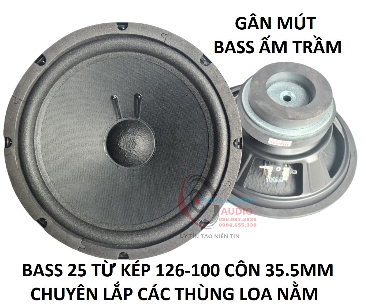 MUA 1 CỦ LOA BASS FULL 25 TỪ KÉP DÙNG CHO LOA KÉO VÀ AMPLI NHỎ - GIÁ 1 LOA - CẶP BASS 2 TẤC RƯỠI TỪ KÉP