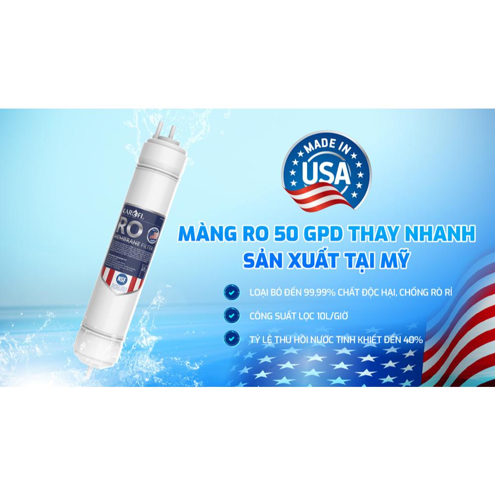 [TẶNG BỘ LÕI] Máy lọc nước Nóng Lạnh RO Mỹ 11 lõi KAROFI KAD-M68, Lạnh Block, +1 lõi Hydrogen - Giao lắp đặt miễn phí - Hàng Chính Hãng