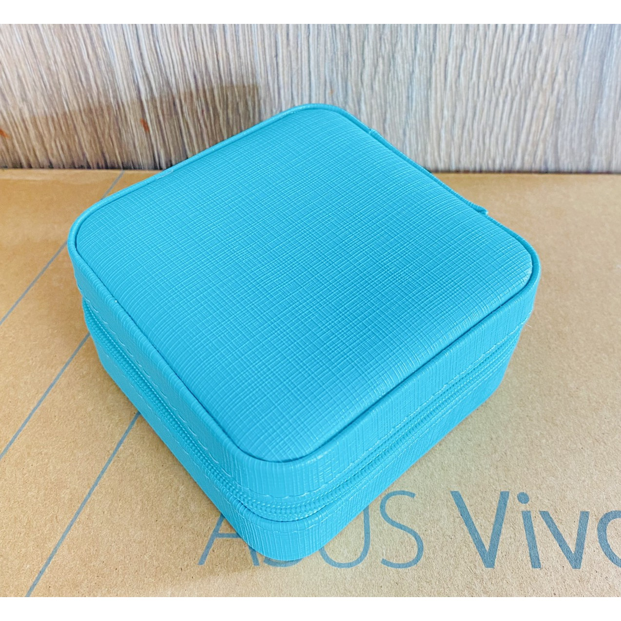 Hộp đựng trang sức bằng da PU cao cấp - Màu Xanh