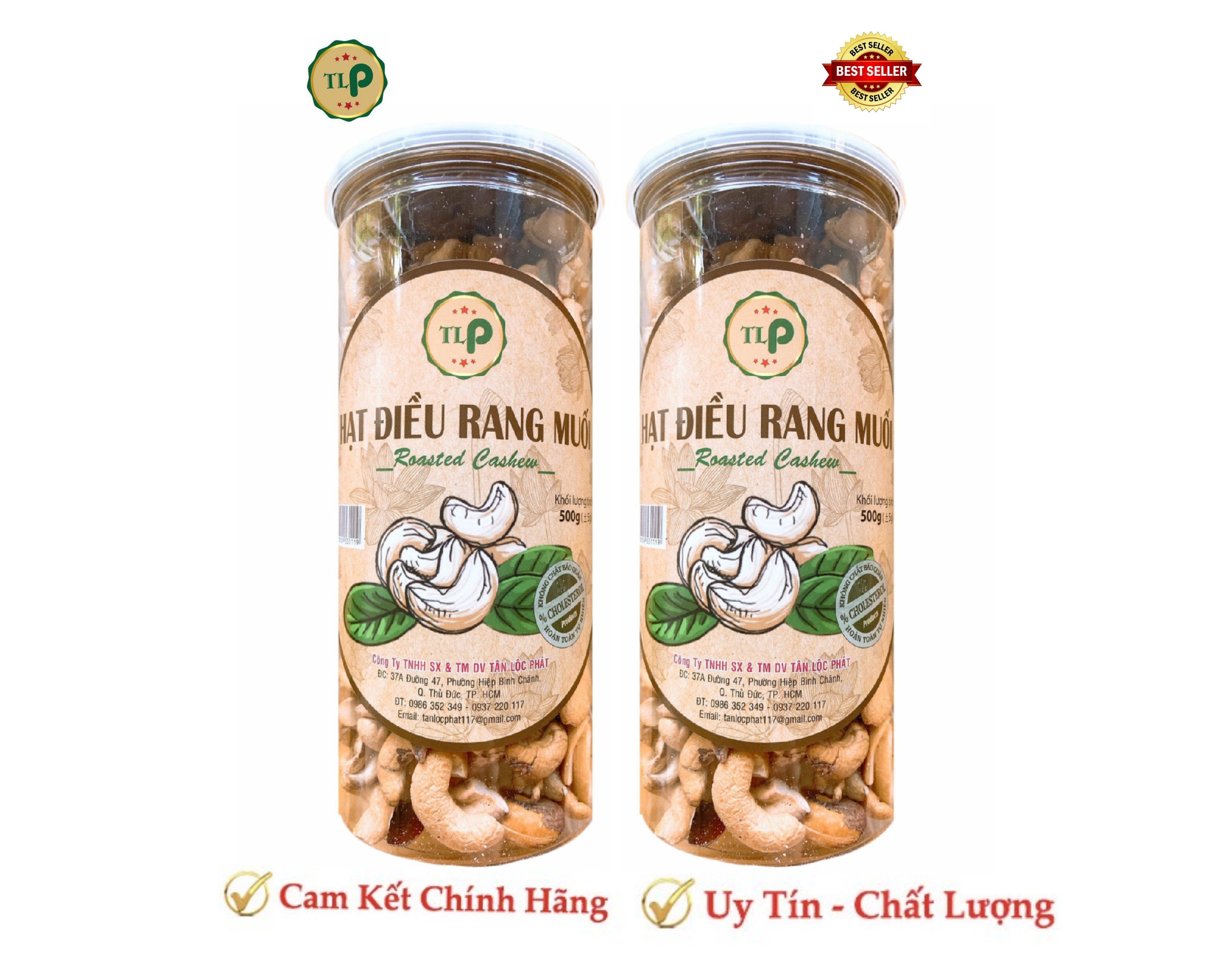 HẠT ĐIỀU RANG MUỐI VỠ TÂN LỘC PHÁT HŨ 500G