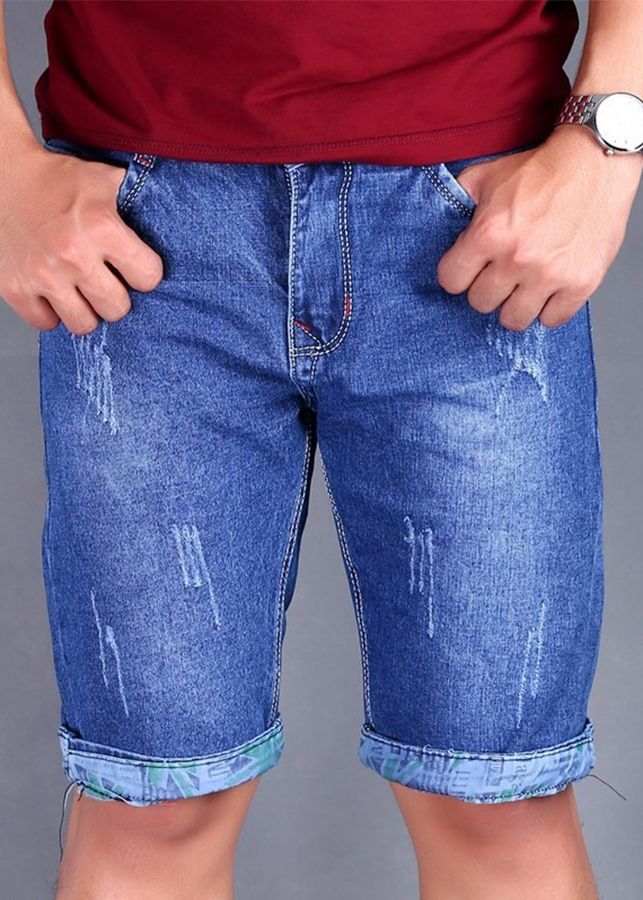 Quần Short Jean Nam qq37 Vải Jean Loại Tốt Muidoi