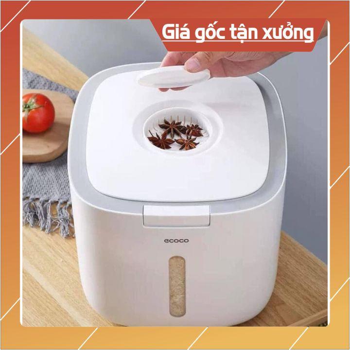 Thùng đựng gạo Ecoco thông minh chống ẩm cao cấp dung tích 10L