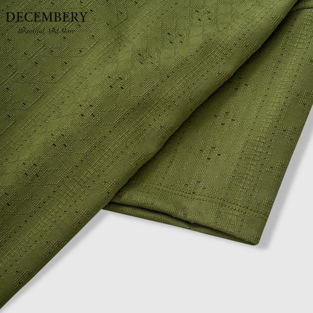 Áo Thun Decembery Dáng Croptop Vải Dệt Kim A23-01