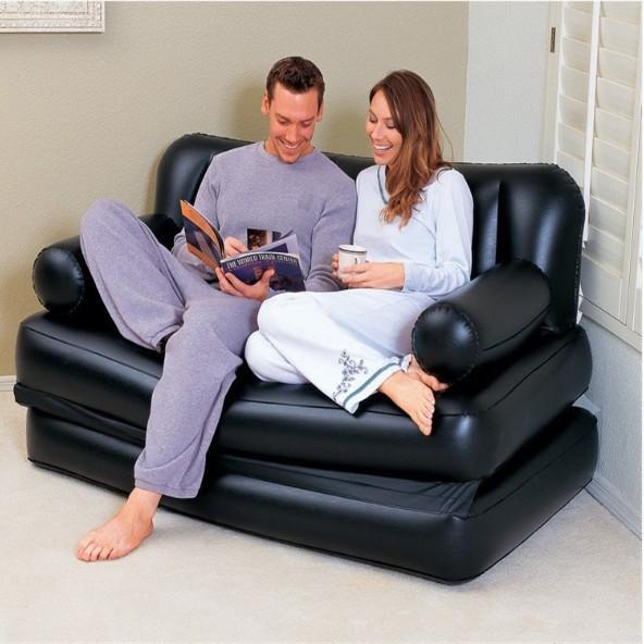 Ghế giường hơi đa năng Sofa and bed tặng bơm điện 220V + Khuyến mãi tặng kèm đồ bơm hơi -Skylife