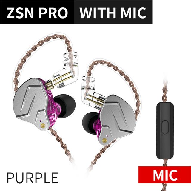 KZ ZSN PRO 1BA 1DD Technology Hifi Metal In Ear Tai nghe Bass Bass Sport Sport Tiêu đề khử tai ZSX ZSN PRO X ZSTX