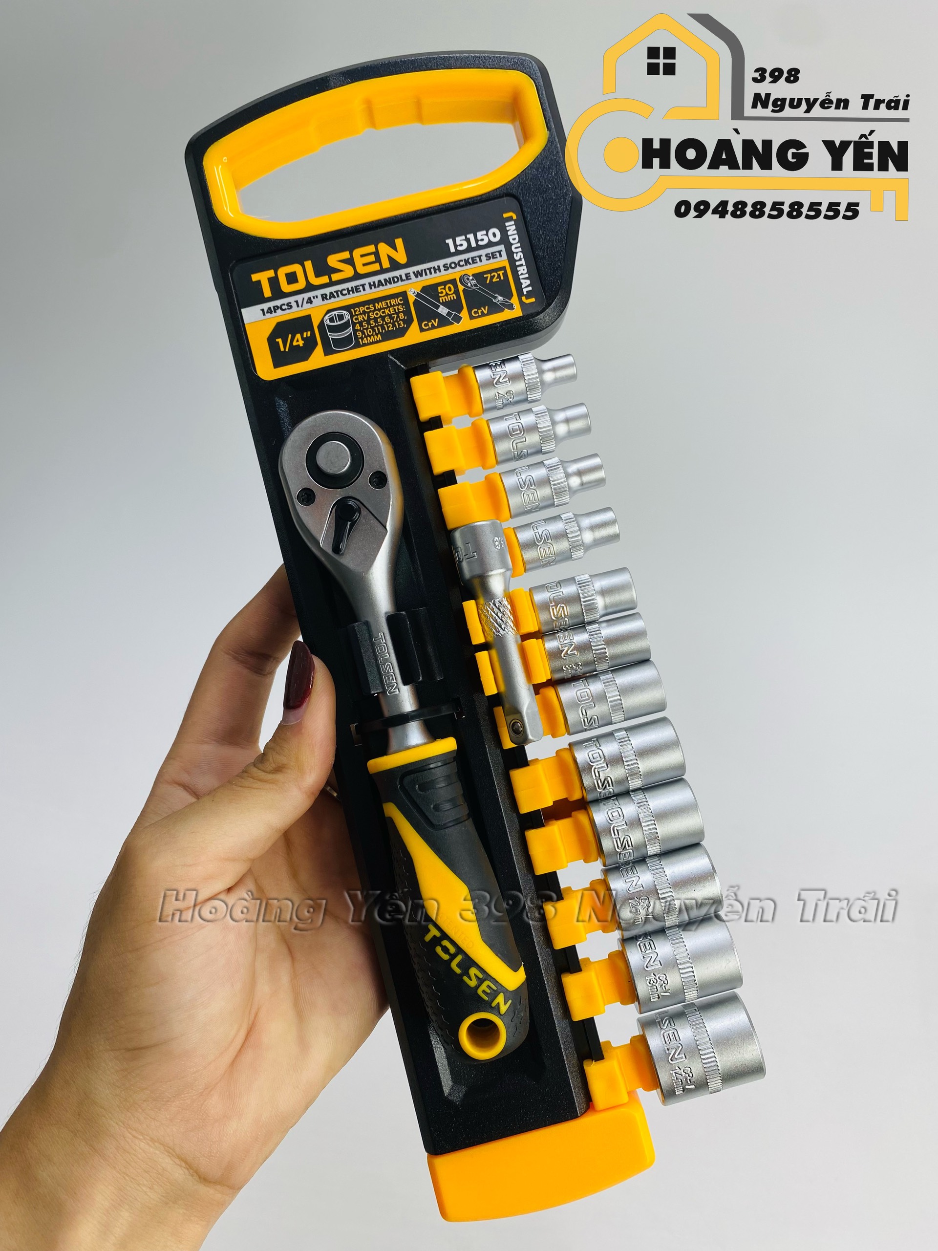 Bộ đầu típ tự động 12 món Tolsen 15152 - Bạc