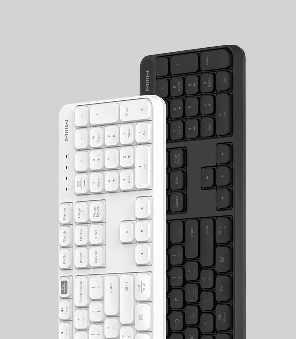 Bộ bàn phím & chuột không dây Xiaomi Ecological Chain MIIIW 104 Phím 2.4GHz  Bàn phím USB Chuột thiết kế chống trượt  cho văn phòng