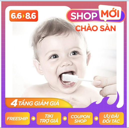 Hộp 30 que gạc rơ lưỡi tiệt trùng Ya-Ki Mom cho bé..