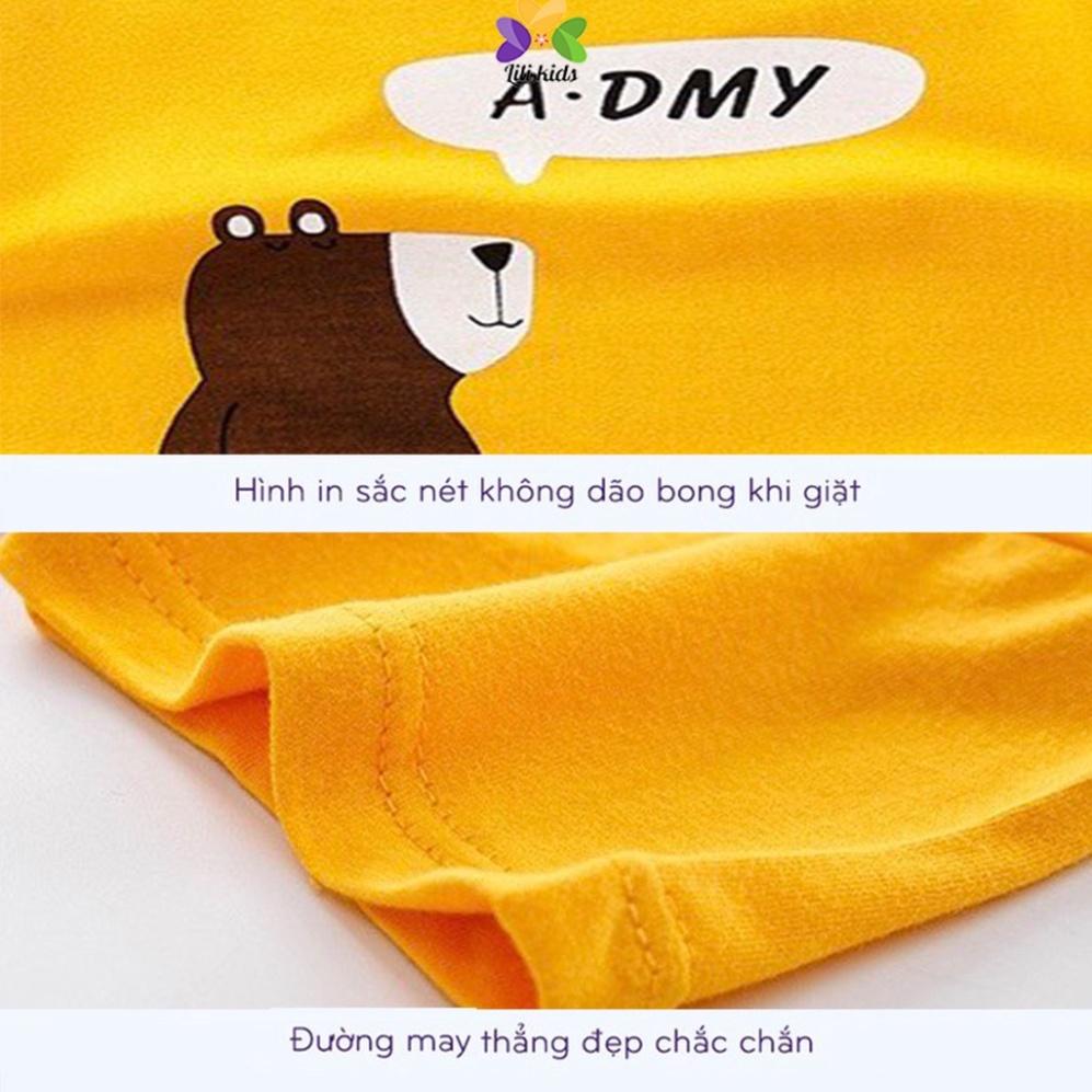 Áo bé trai áo phông cho bé in hình vui nhộn cho bé trai bé gái áo thun chất cotton hàng đẹp LYBABY AP01