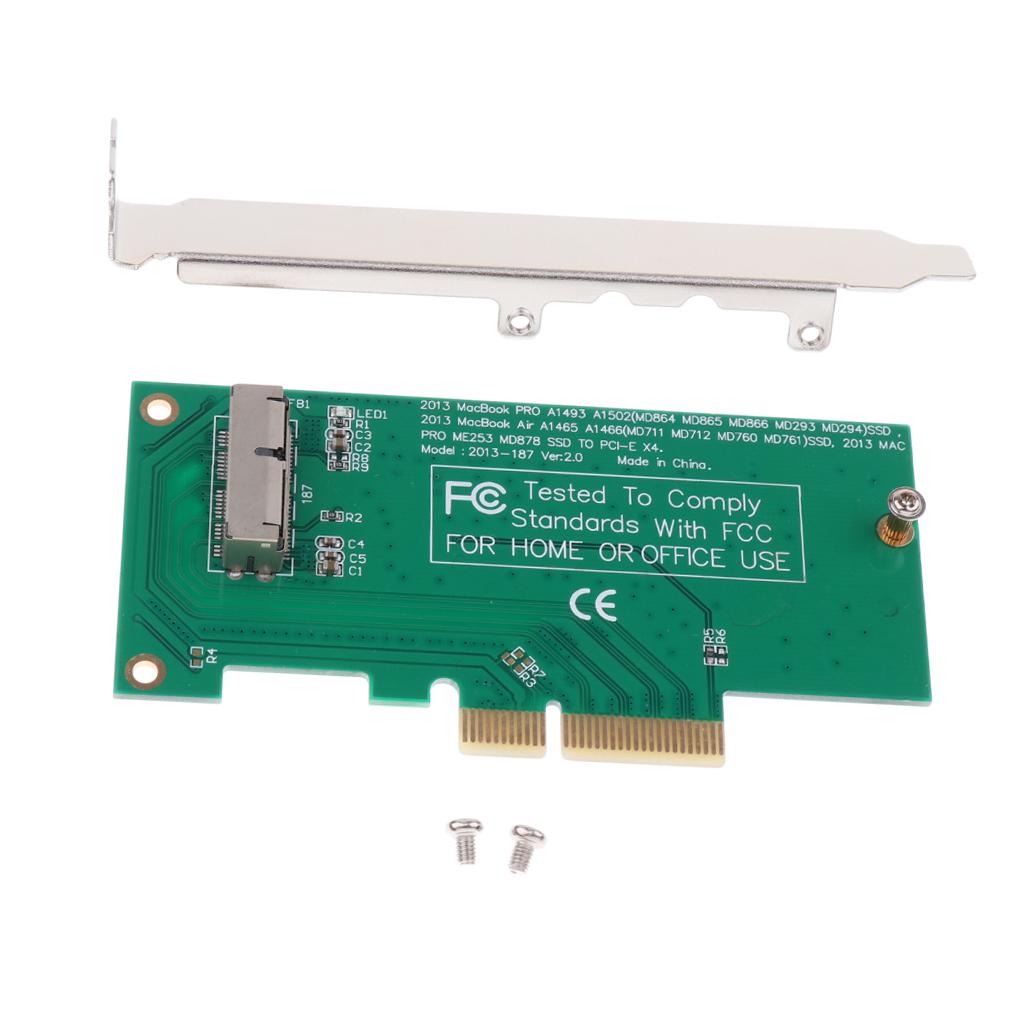 Adapter Card To PCI-E 4X For 2013 2014 MacBook Air Pro SSD