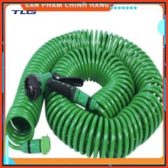 ️ Bộ vòi xịt nước tưới cây đa năng 7 chế độ 206791-2 kèm dây tưới 15m lò xo dễ thu gọn ️