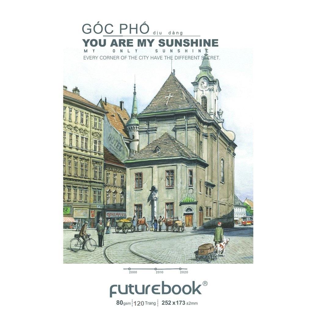 Lốc 10 vở KN cao cấp Futurebook góc phố 120tr ĐL80gsm - Tặng GKT có chấm, bút nhớ dòng