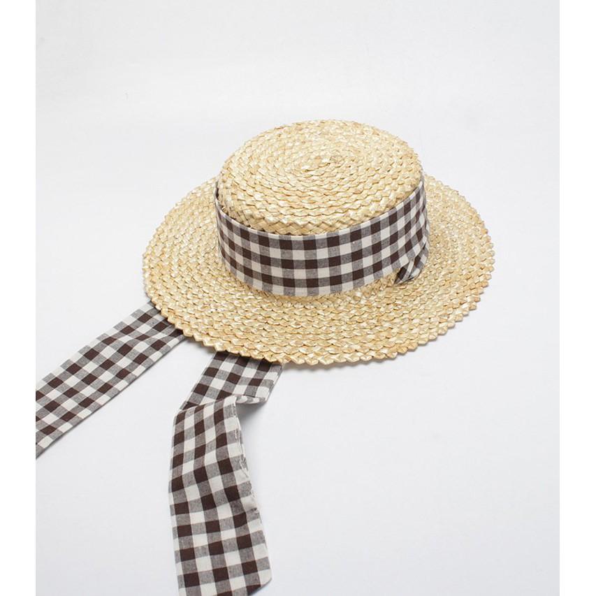 Nón Vành Cột Dây Caro 428