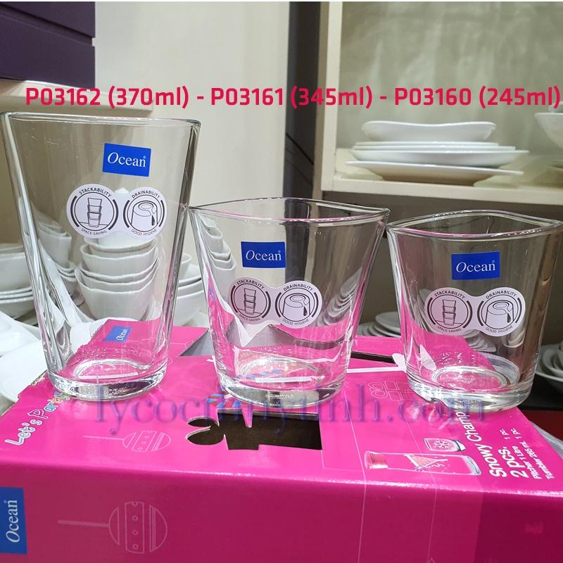 BỘ 6 CỐC THỦY TINH CENTIQUE DOUBLE ROCK - 345ML